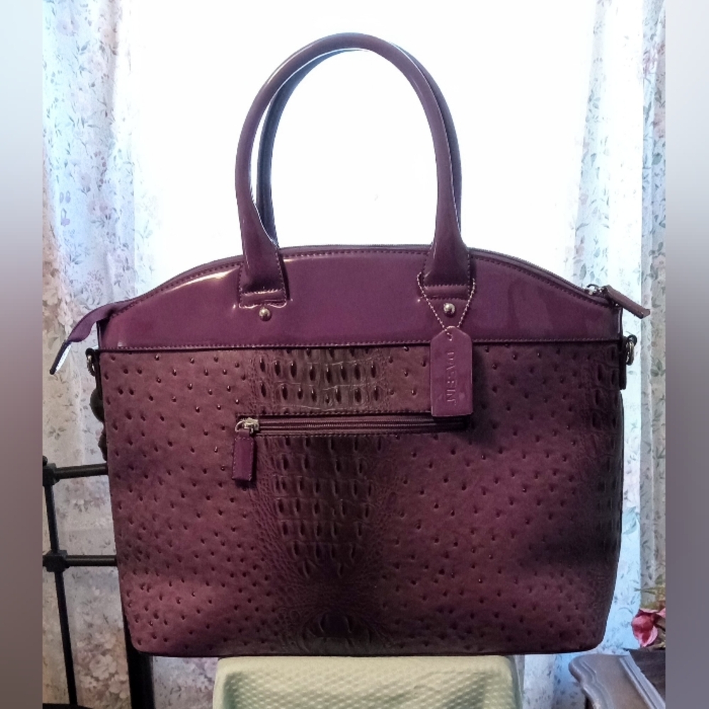 Dasein Croc-Ostrich Bag